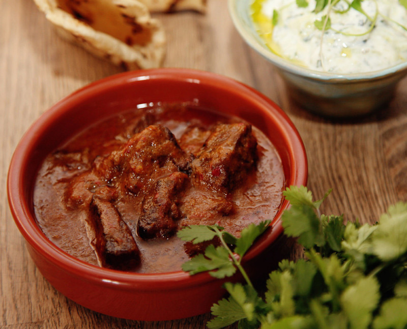 Beef and coconut curry