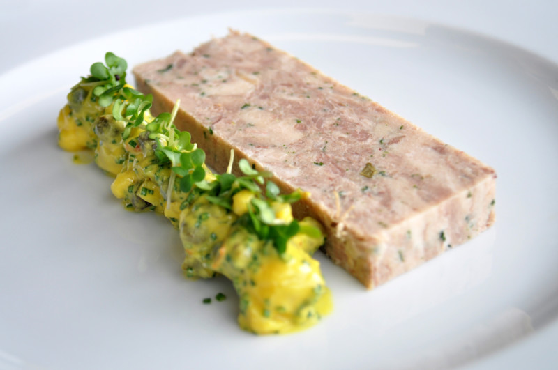Slow Cooked Pork Belly and Confit Duck Terrine - Little and Cull