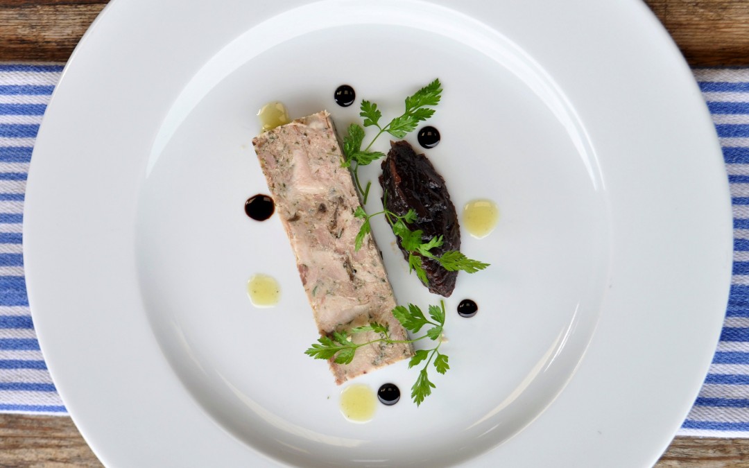 Chicken and Duck with Red Onion Marmalade Terrine