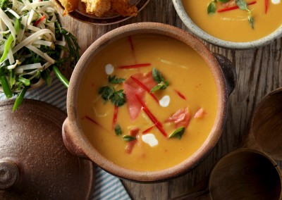 Butternut Squash, Coconut & Lemongrass Soup