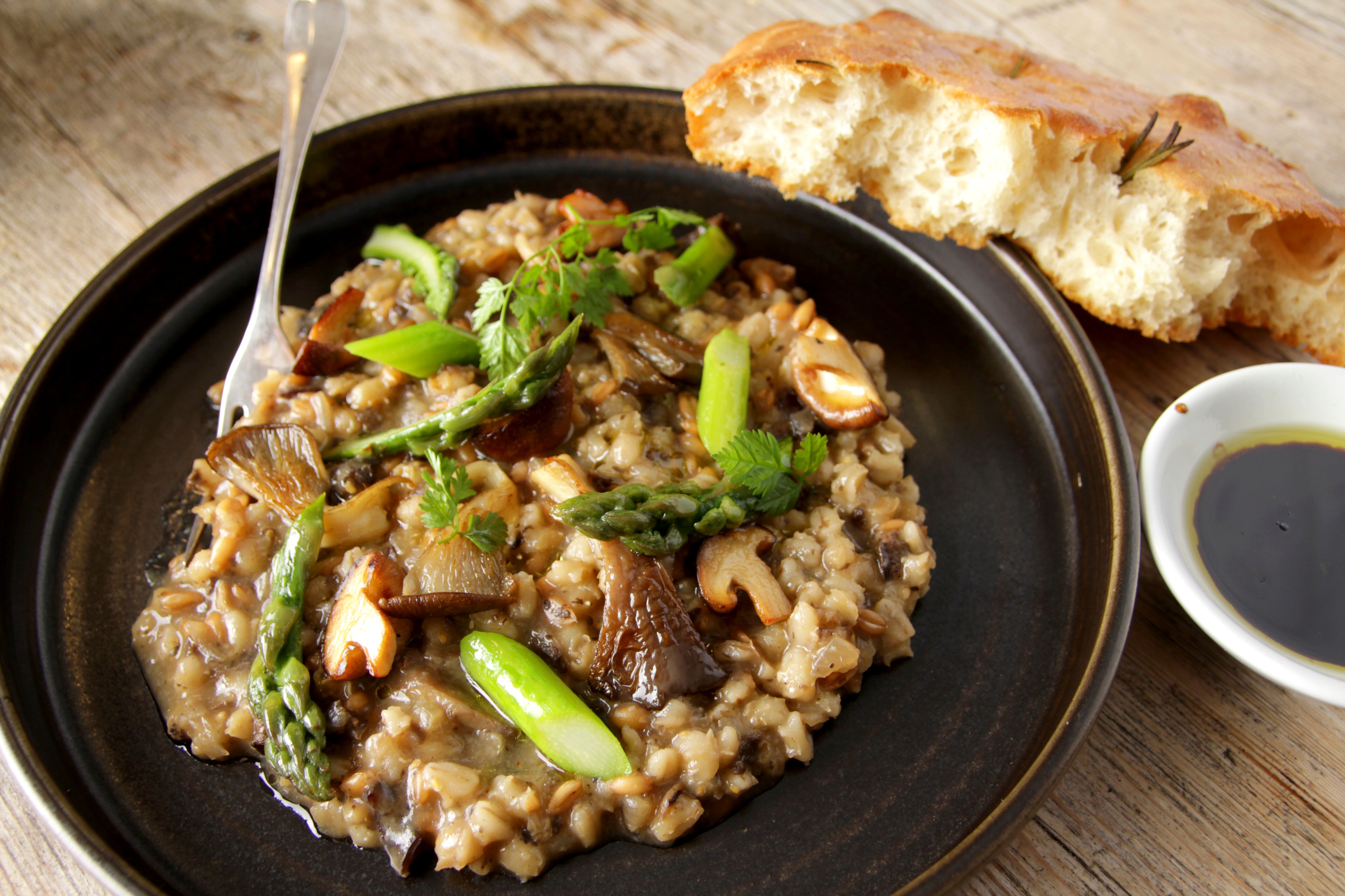 Wild Mushroom Spelt Pearl Barley Risotto 3 Little Cull