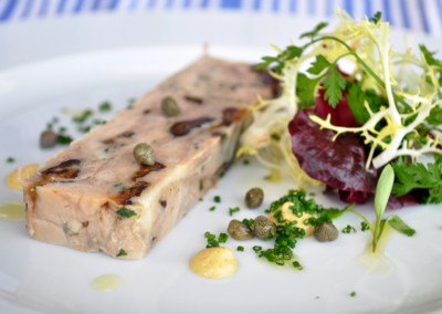 Slow Cooked Pork Belly and Prune Terrine